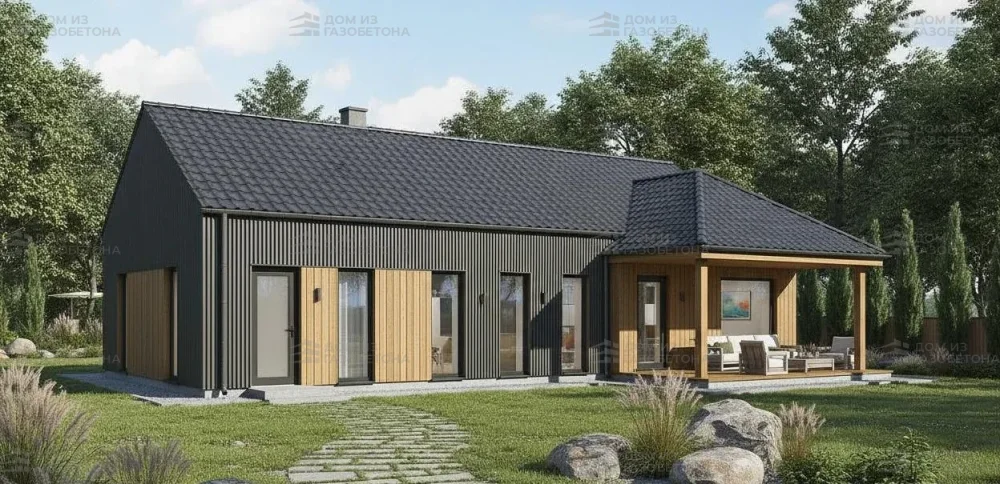 Проект Двухэтажный дом 15 на 17, 222 м2