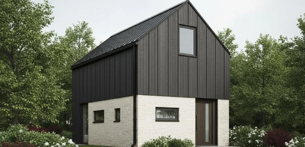 Проект Двухэтажный дом 5 на 8, 43 м2