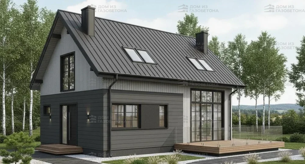 Проект Двухэтажный дом 13 на 12, 144 м2