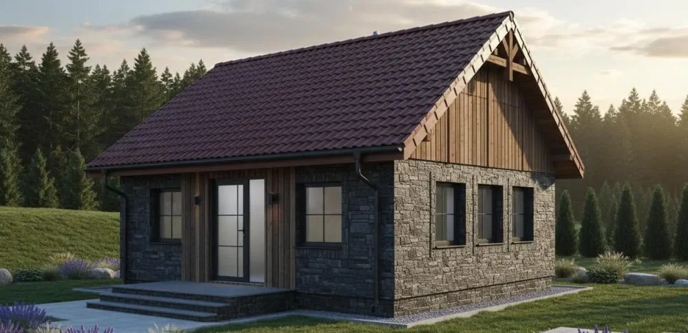 Проект Одноэтажный дом 6 на 8, 47 м2