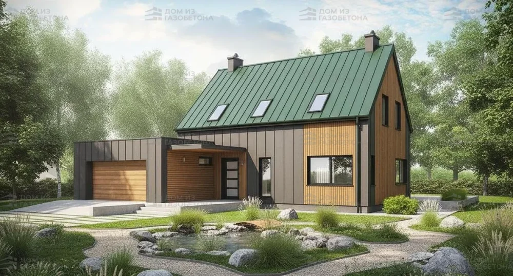 Проект Двухэтажный дом 16 на 13, 160 м2