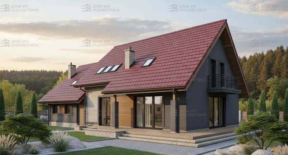 Проект Двухэтажный дом 16 на 10, 207 м2