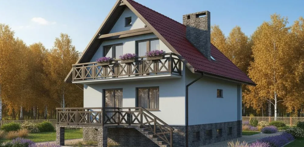 Проект Двухэтажный дом 8 на 13, 169 м2