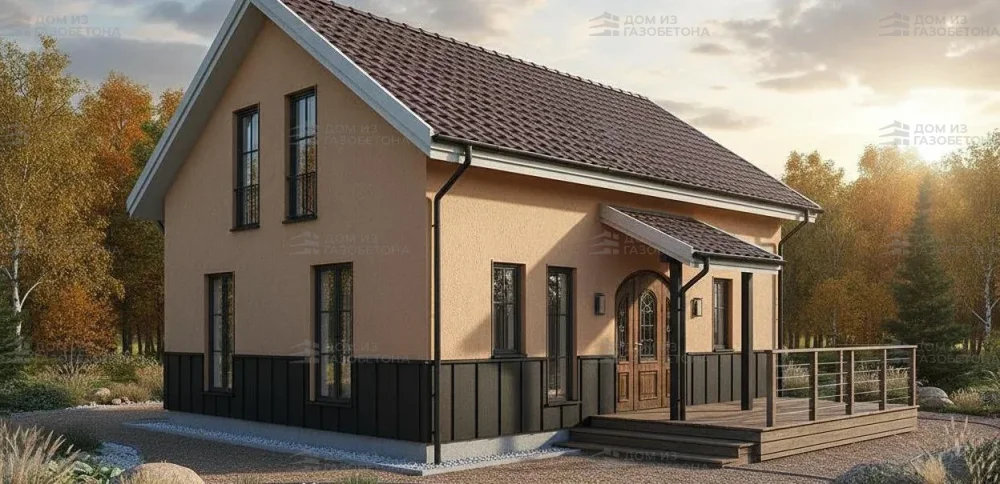 Проект Двухэтажный дом 17 на 13, 202 м2