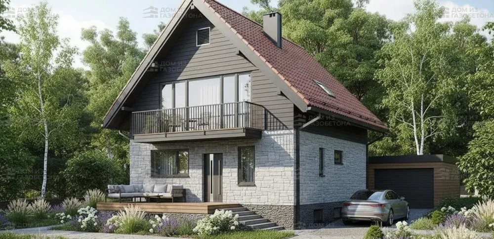 Проект Двухэтажный дом 8 на 11, 184 м2