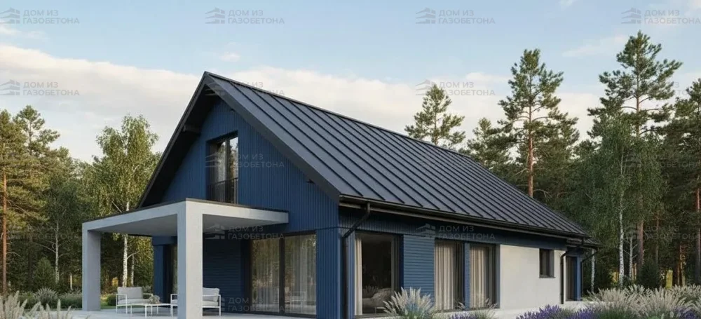 Проект Одноэтажный дом 20 на 11, 142 м2