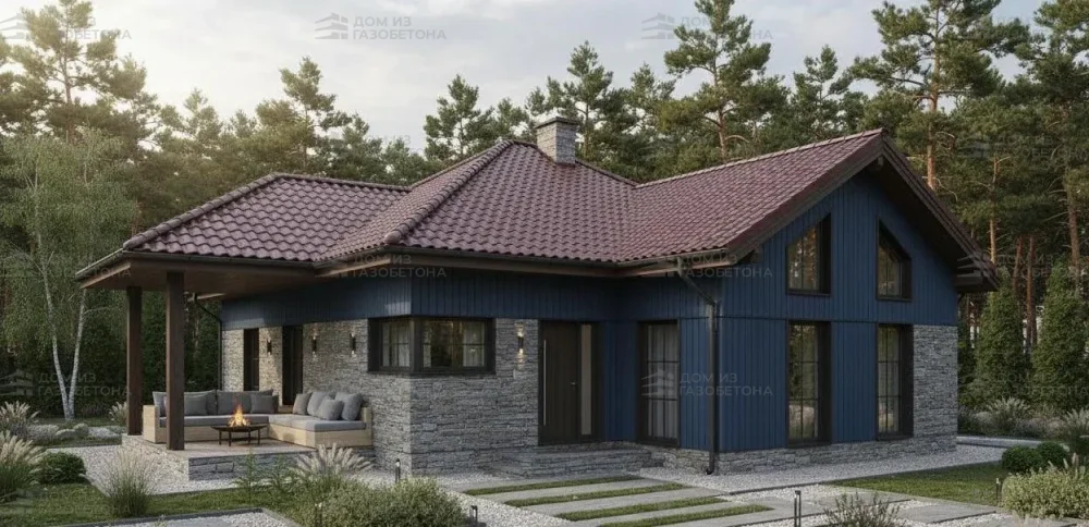 Проект Двухэтажный дом 16 на 13, 183 м2