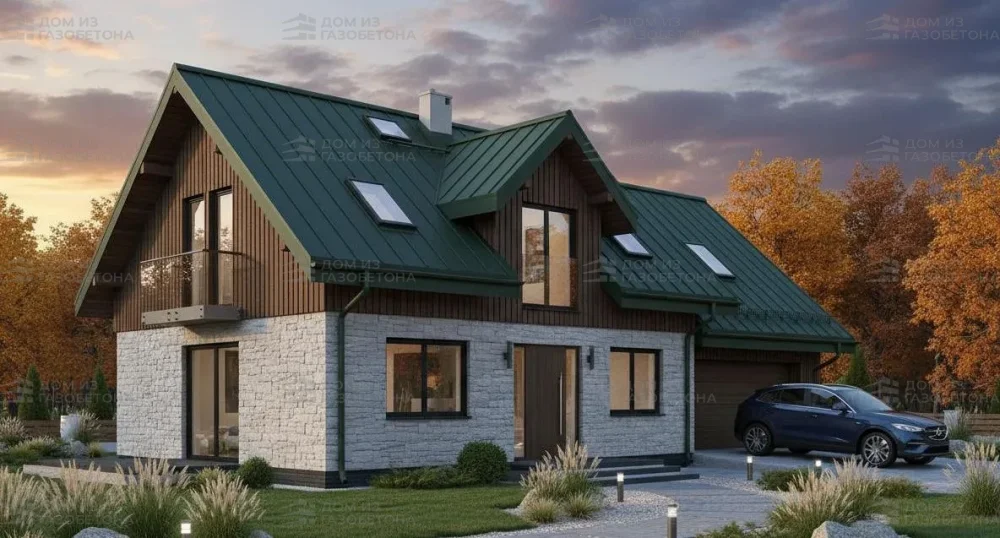 Проект Двухэтажный дом 16 на 9, 171 м2