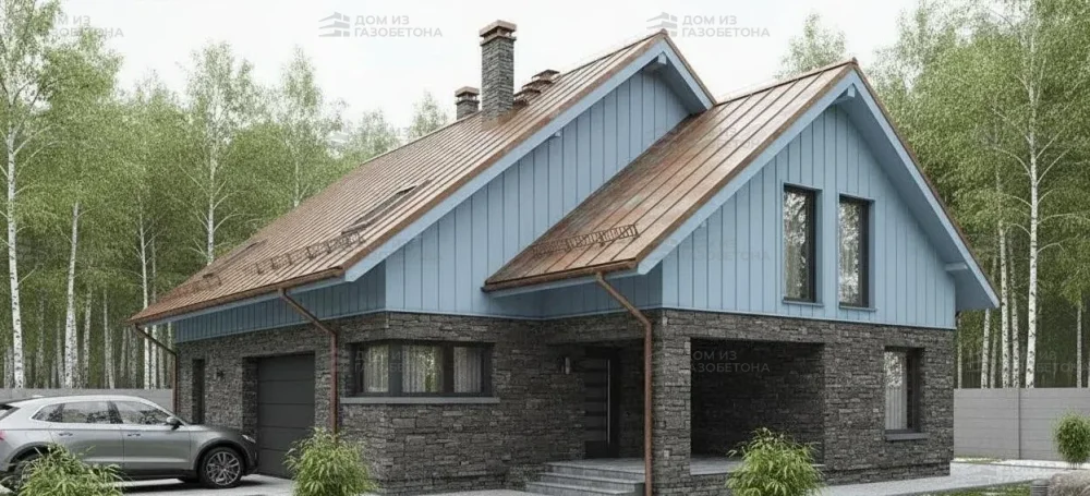 Проект Двухэтажный дом 11 на 17, 232 м2